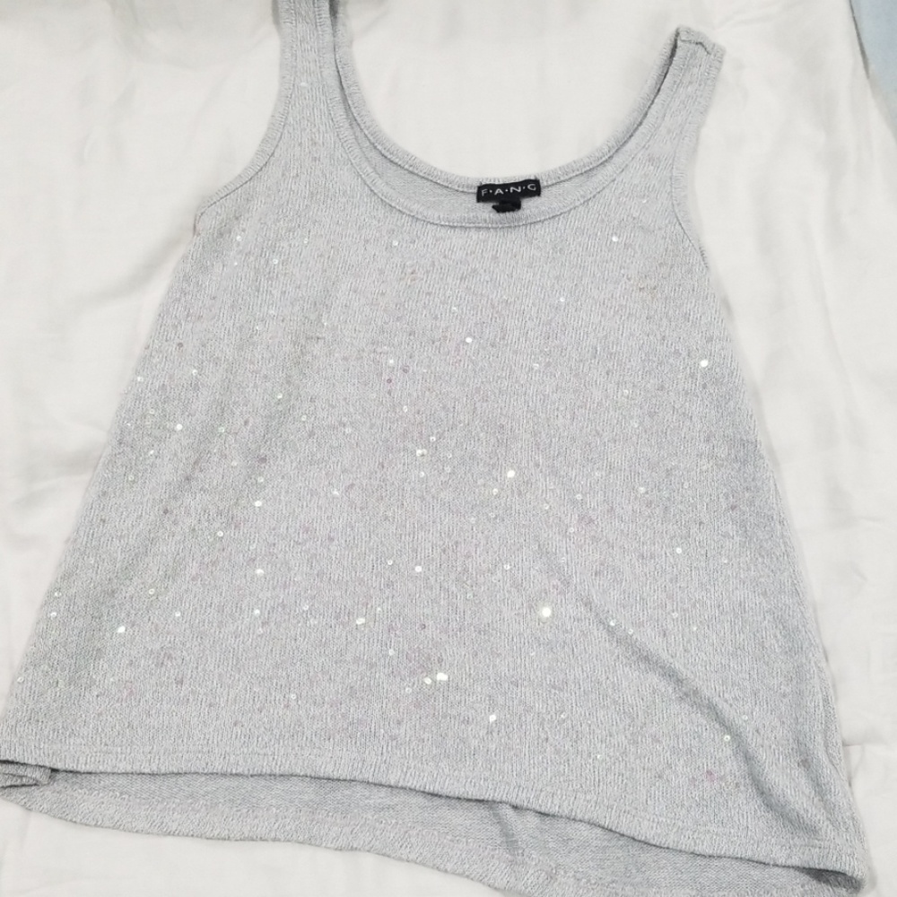 EUC FANG Gray top